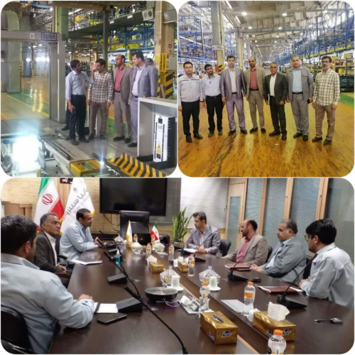 بازدید رئیس و مسئولین مرکز علمی کاربردی آران و بیدگل از خودرو سازی سایپا کاشان